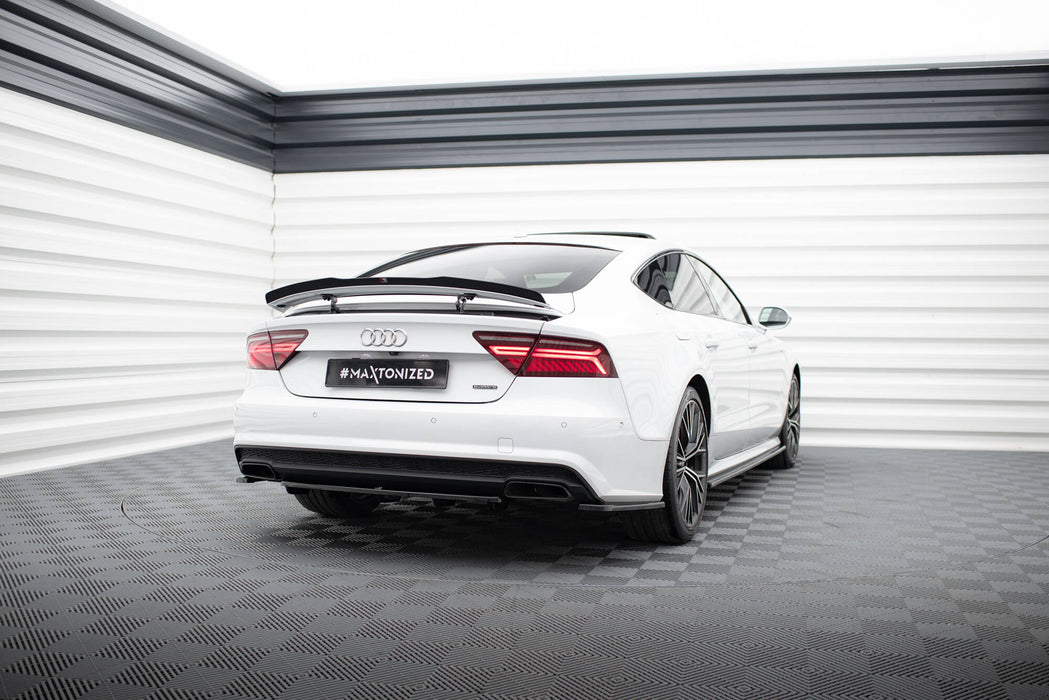 CENTRAL REAR SPLITTER AUDI A7 S-LINE (FACELIFT) (with vertical bars)