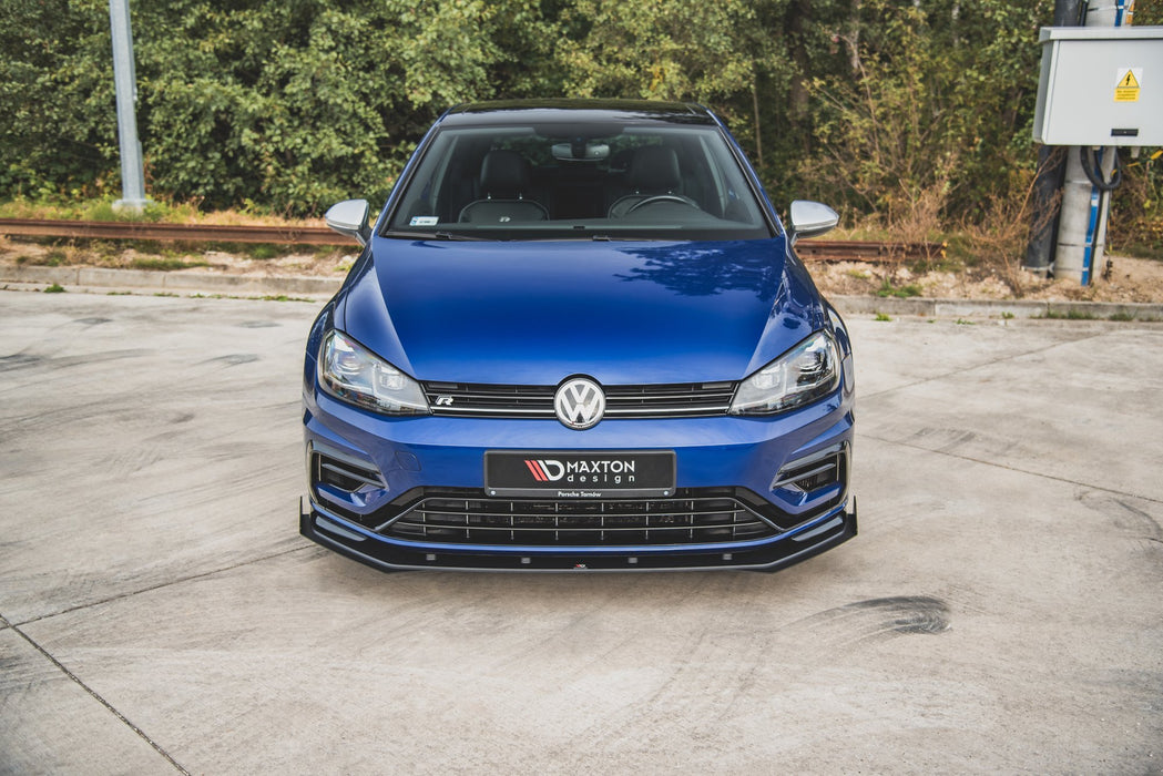 Racing Durability Front Splitter + Flaps VW Golf 7 R / R-Line Facelift