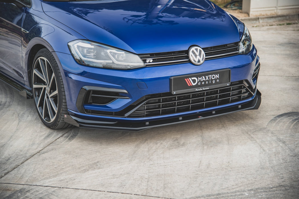 Racing Durability Front Splitter + Flaps VW Golf 7 R / R-Line Facelift