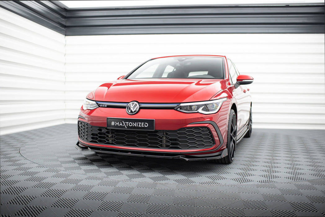 Front Splitter V.2 + Flaps Volkswagen Golf GTI / GTE / R-Line Mk8