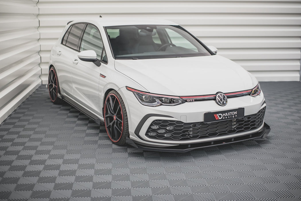 Racing Durability Front Splitter + Flaps Volkswagen Golf GTI / GTE / R-Line Mk8