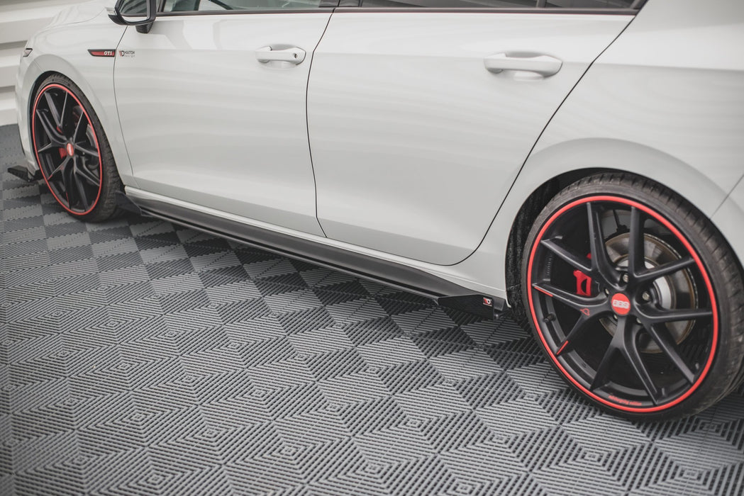 Racing Durability Side Skirts Diffusers + Flaps Volkswagen Golf GTI / GTE / GTI Clubsport / R-Line Mk8