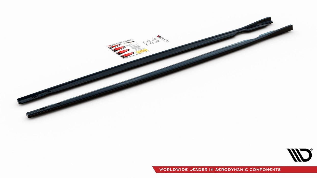 Side Skirts Diffusers V.2 Volkswagen Golf R Mk8