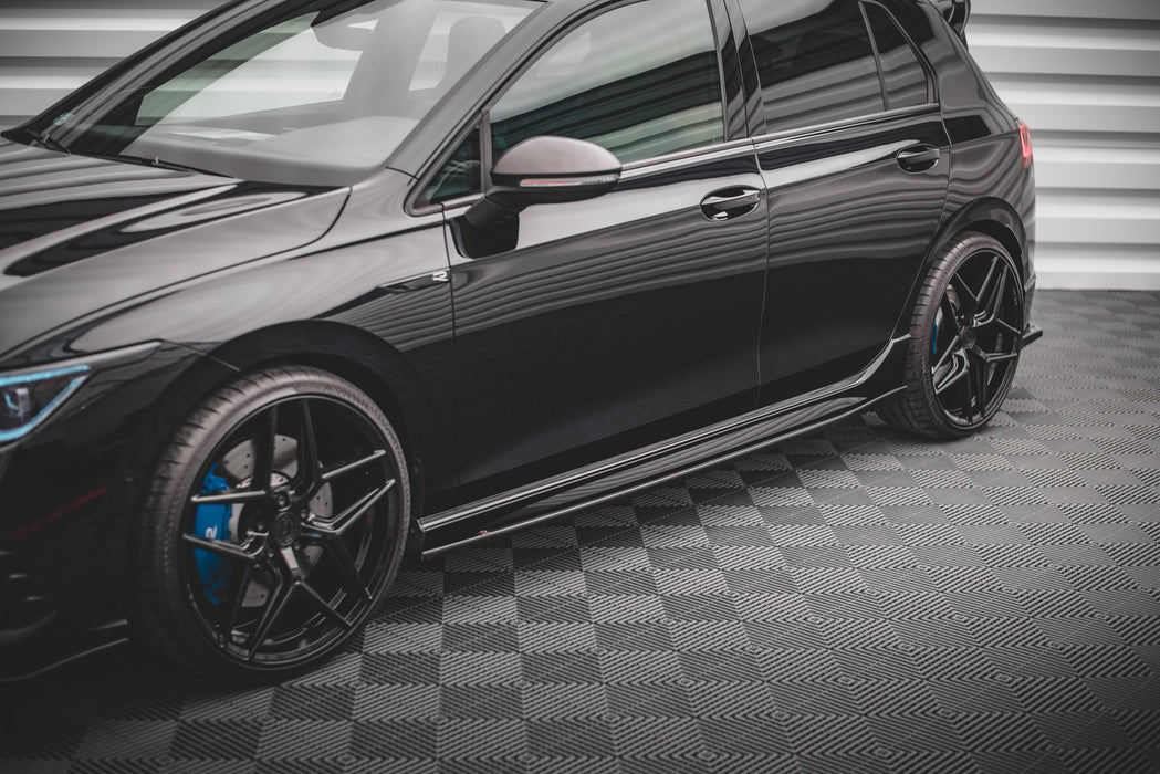 Side Skirts Diffusers V.2 Volkswagen Golf R Mk8