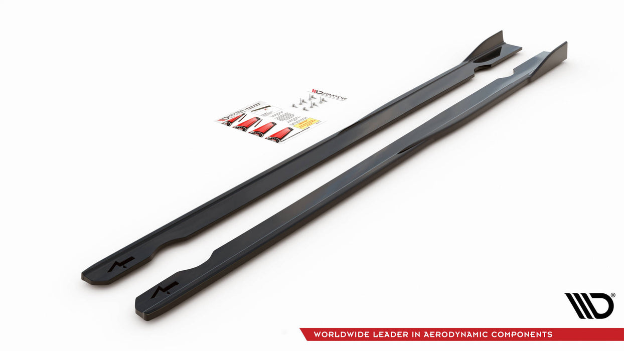 Side Skirts Diffusers V.2 Volkswagen Golf R Mk7