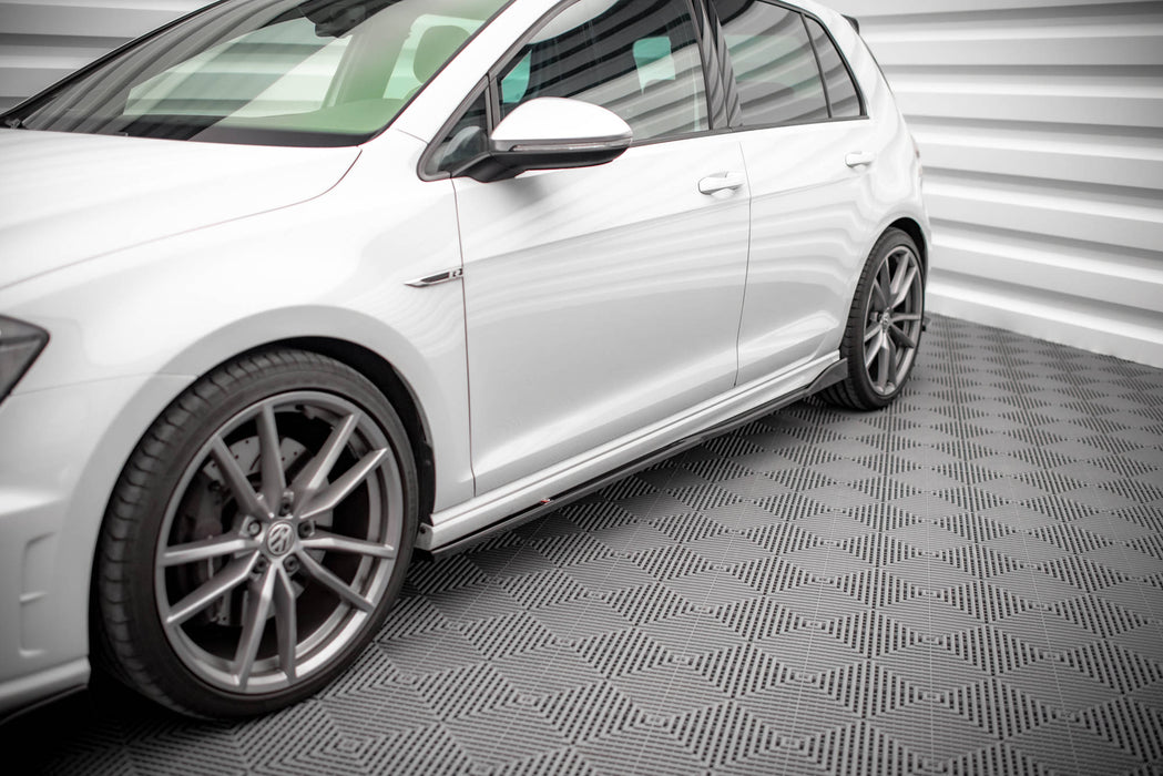 Side Skirts Diffusers V.2 Volkswagen Golf R Mk7