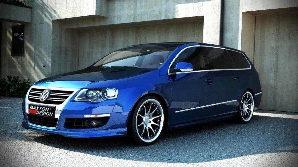 FRONT BUMPER SPOILER VW PASSAT B6 ( R-LINE LOOK )