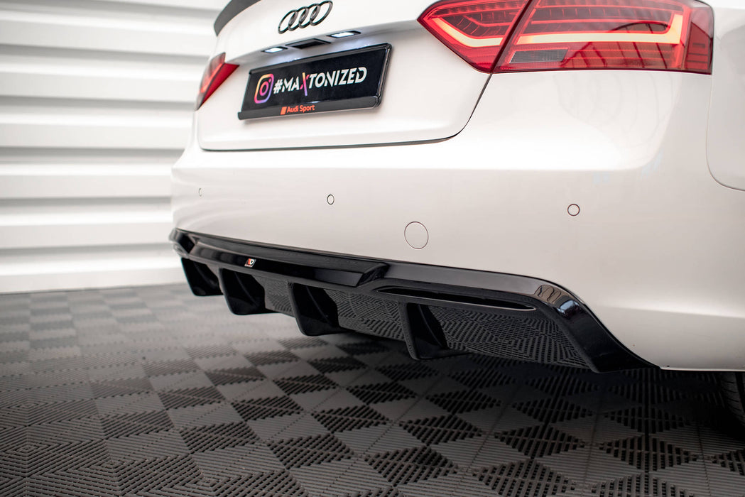 Rear Valance Audi A5 Coupe 8T Facelift (Version with dual exhausts on one side)