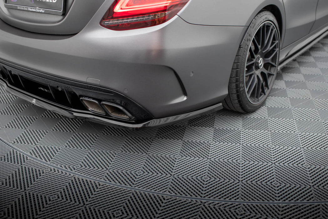 Central Rear Splitter (with vertical bars) Mercedes-AMG C63 Sedan / Estate W205 Facelift