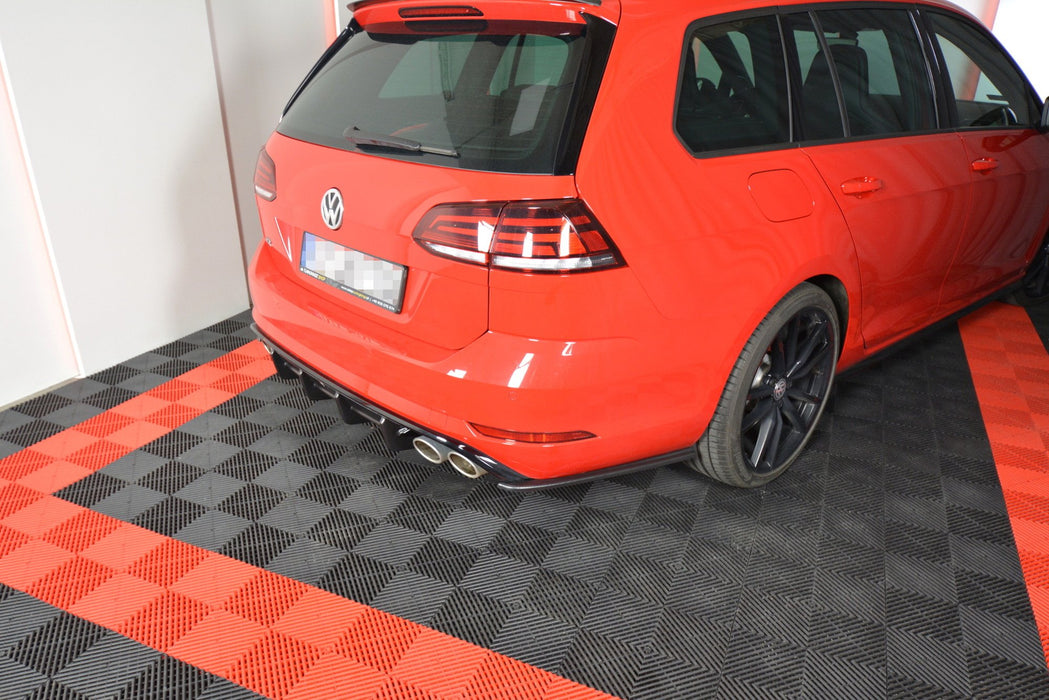 REAR SIDE SPLITTERS V.1 VW GOLF 7 R VARIANT FACELIFT