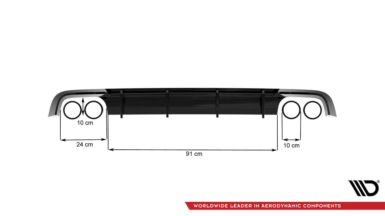 Rear Valance Audi S6 / A6 S-Line C7 FL