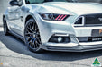 White Ford Mustang S550 FM Front Splitter Winglets