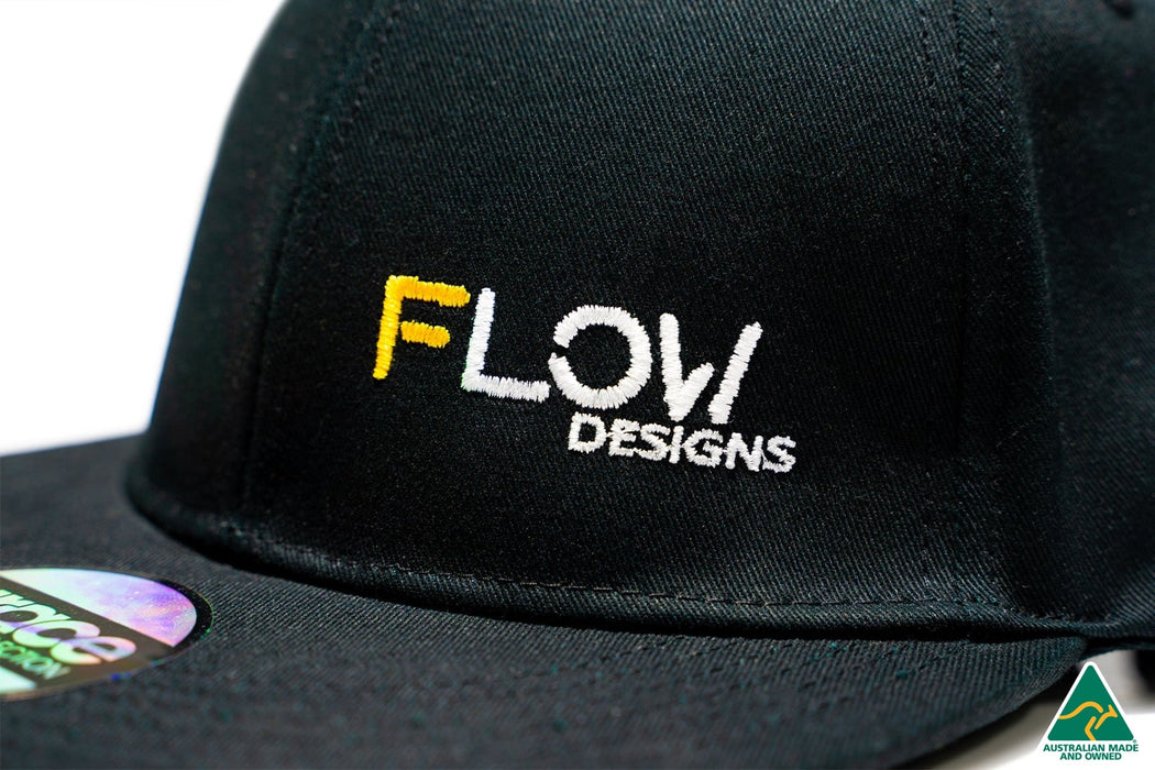 Flow Designs Embroided Snapback Hat (Black)