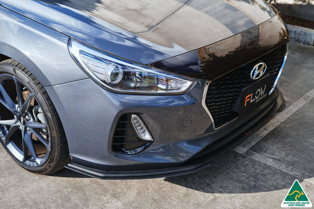 i30 Hatch PD1, PD2 2018-2020 Front Lip Splitter & Mounting Brace