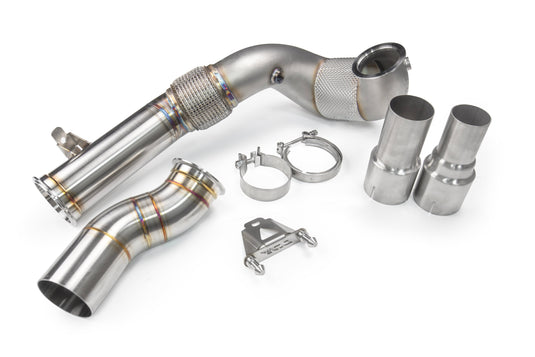 JDY 130mm Catted Downpipe MQB 2.0TSI MK7/7.5 R/GTI 8V/8V.5 S3 AWD/FWD