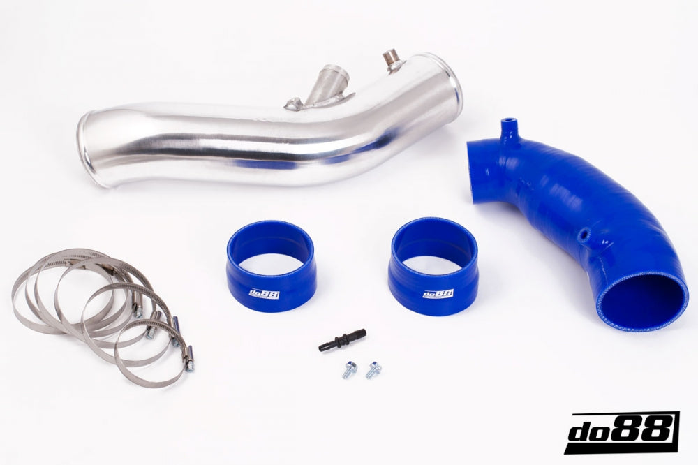 SAAB 9-3 2.8T V6 06-11 Inlet pipe with Blue hoses