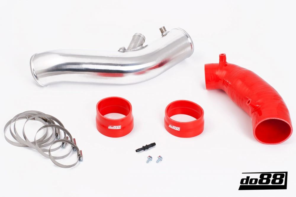 SAAB 9-3 2.8T V6 06-11 Inlet pipe with Red hoses