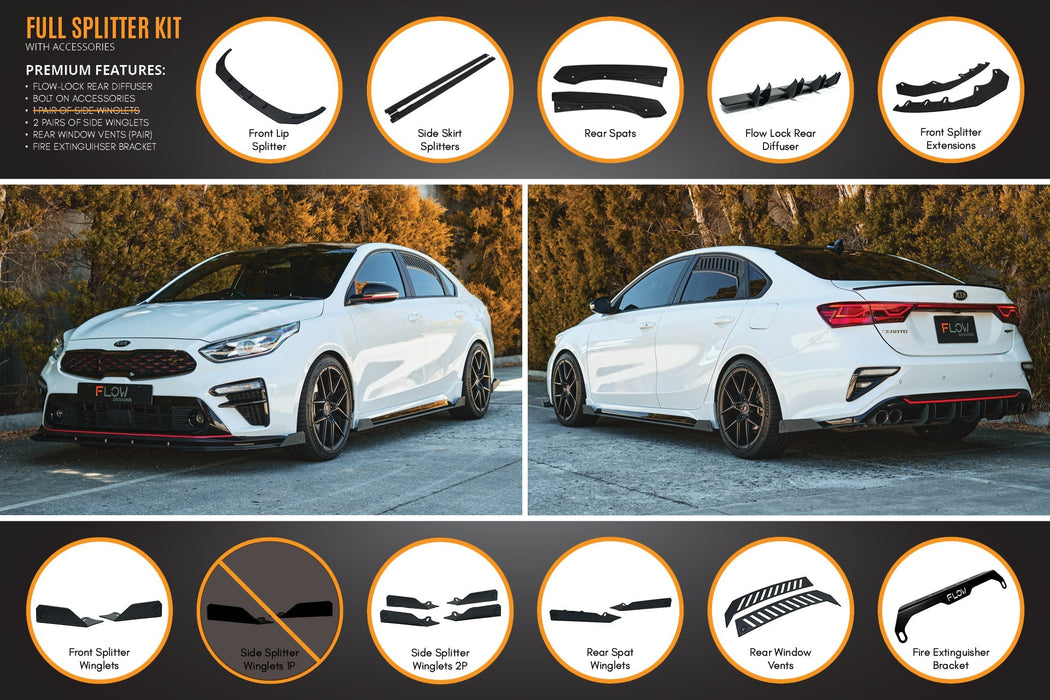 Cerato GT Sedan PFL Full Lip Splitter Set