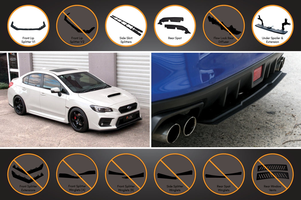 VA WRX/STI Full Lip Splitter Set