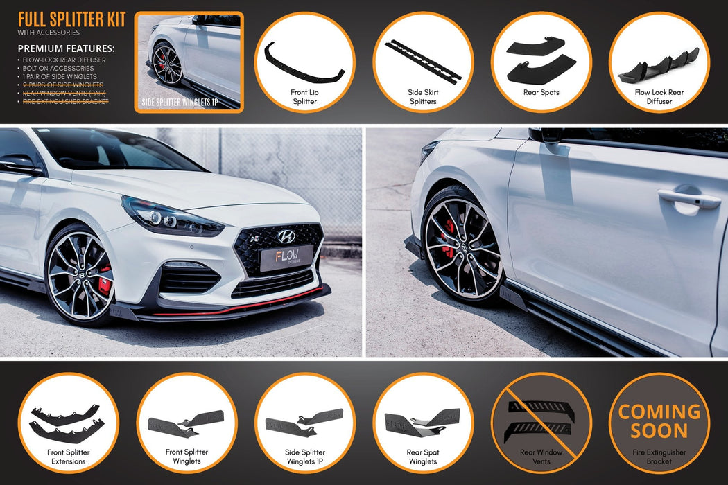 i30N Fastback PD Full Lip Splitter Set