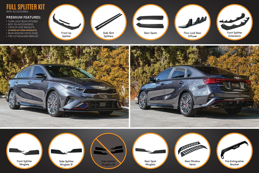 Cerato GT Sedan FL Full Lip Splitter Set