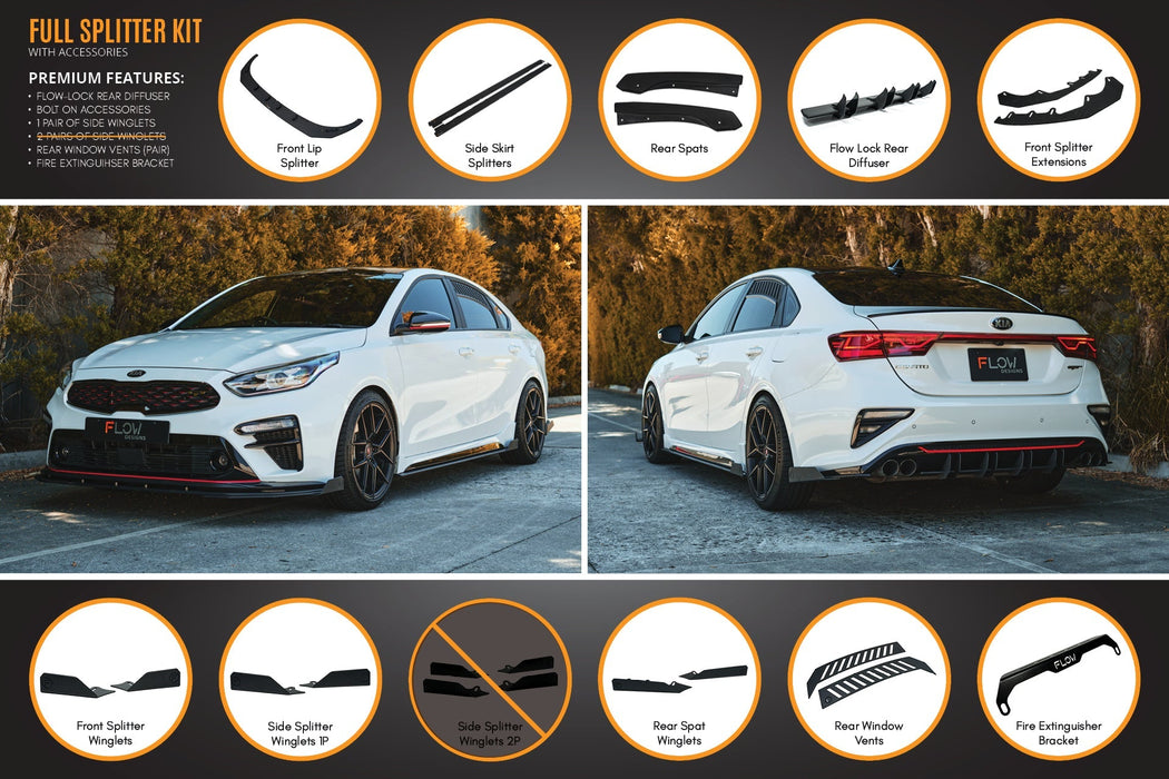 Cerato GT Sedan PFL Full Lip Splitter Set