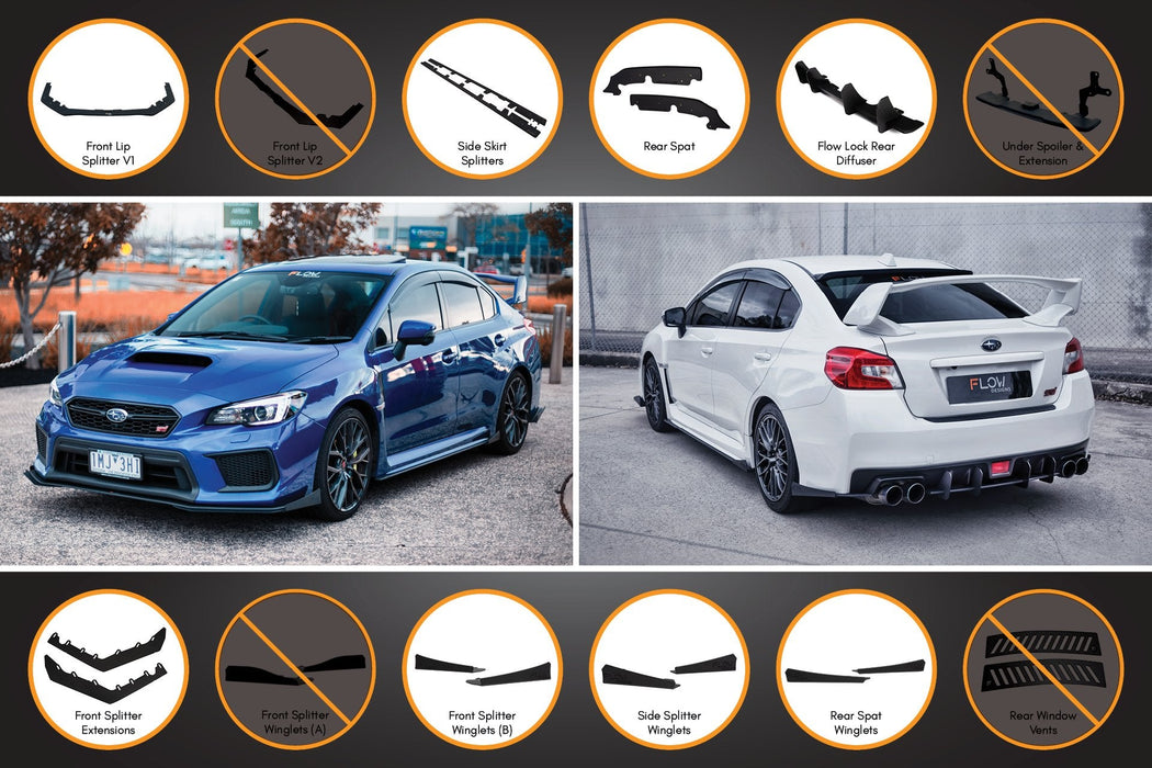 VA WRX/STI Full Lip Splitter Set