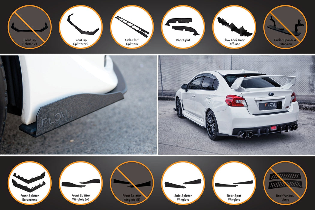 VA WRX/STI Full Lip Splitter Set