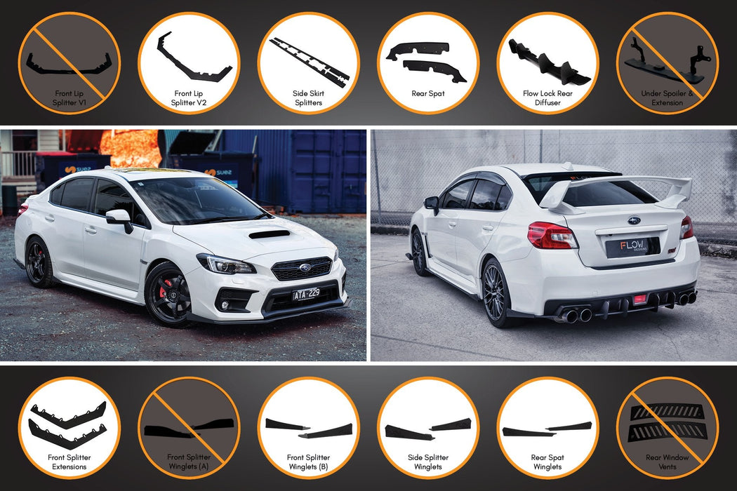 VA WRX/STI Full Lip Splitter Set