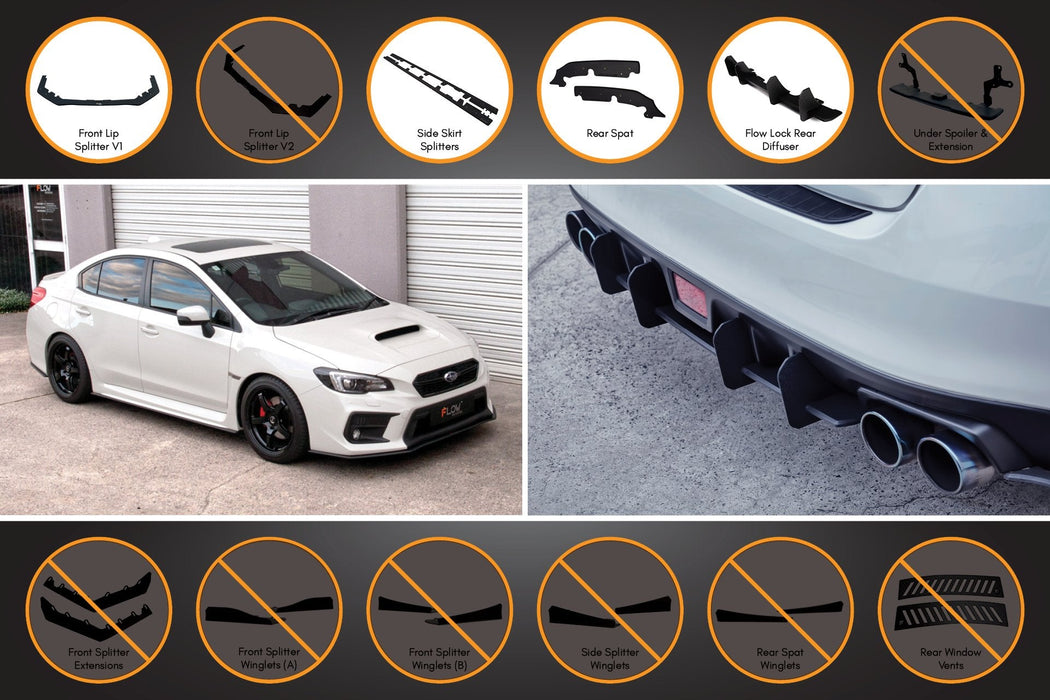 VA WRX/STI Full Lip Splitter Set