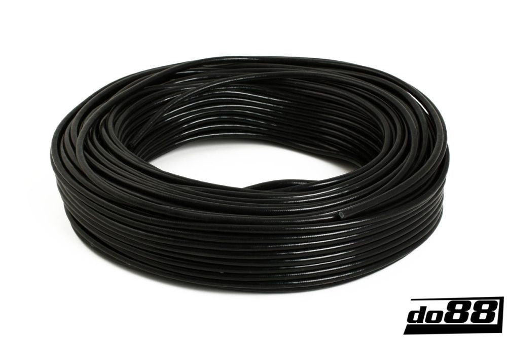 Silicone Heater Hose Black 0,15'' (4mm)