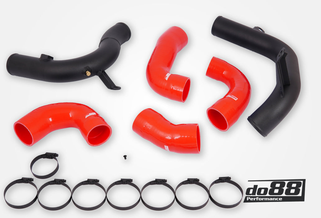 AUDI SEAT SKODA VW 1.8 / 2.0 TSI (MQB) OEM IC Pressure pipes, Red hoses