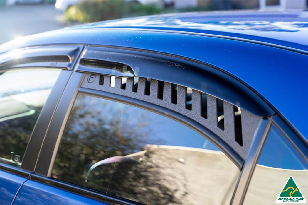 Blue Honda Accord Euro CL Rear Window Vents