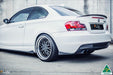 White BMW E82 Side Skirt Extension Winglet