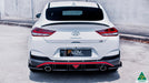 White Hyundai i30N Fastback Rear Spats/Pods Winglets