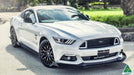 White Ford Mustang S550 FM Front Splitter Winglets