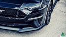 Black 2018 Mustang S550 FN Front Splitter