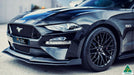 Black 2018 Mustang S550 FN Front Splitter Winglets