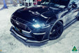 Black 2018 Mustang S550 FN Front Splitter