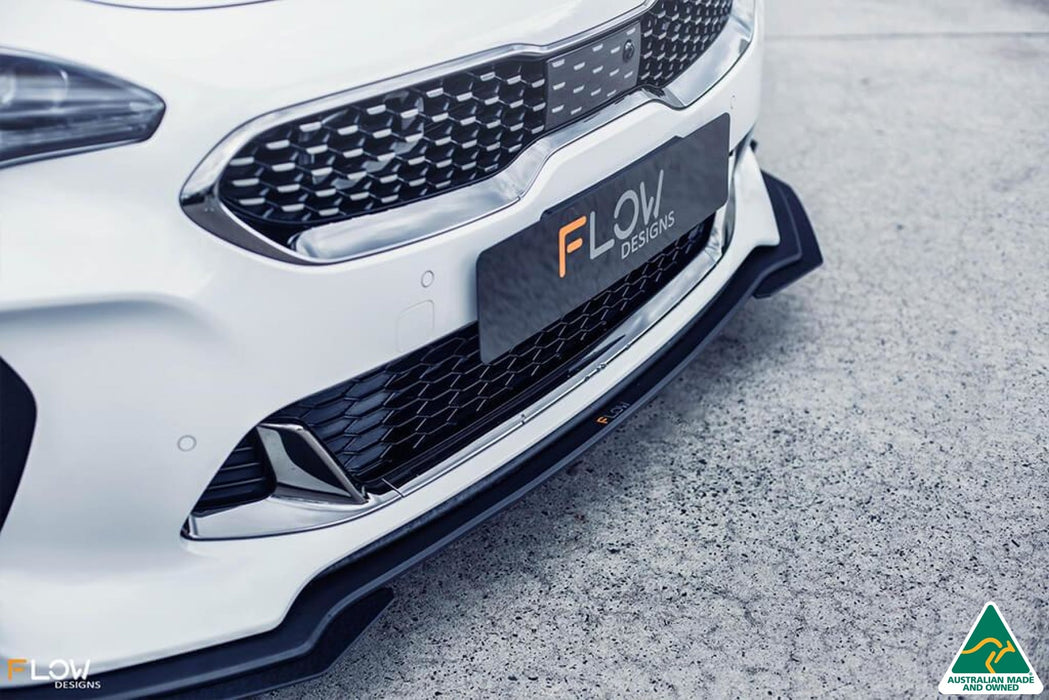 White Stinger CK GT Front Splitter Extensions