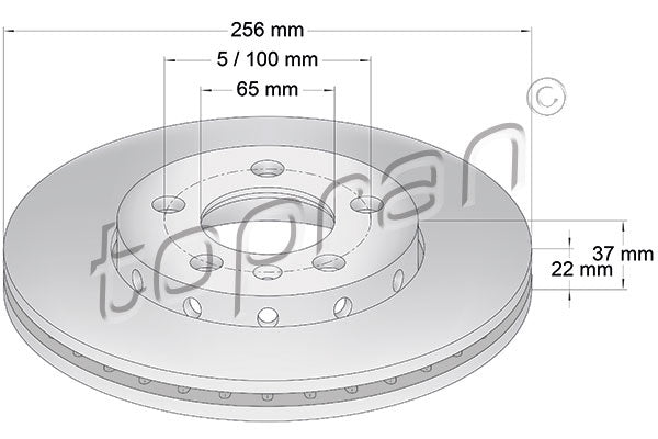 BRAKE ROTOR SET | FRONT | 6R0615301C