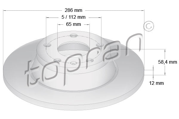 BRAKE ROTOR SET | 8J0615601