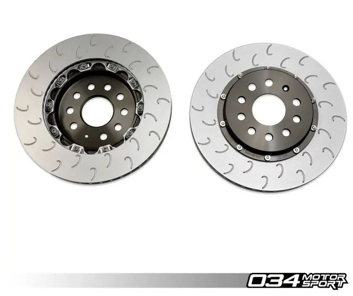 2-Piece Floating Front Brake Rotor Upgrade Kit for Audi C7 S6/S7